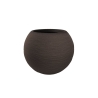 Vaso in resina da esterno interno tondo a sfera d.40x33h Botticelli Marrone