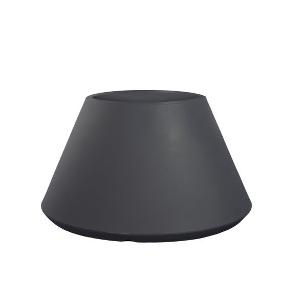 Vaso in resina tondo conico d.60x35h Stromboli Antracite