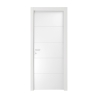 Porta a righe a battente reversibile bianco Laccato 70x210 cm 
