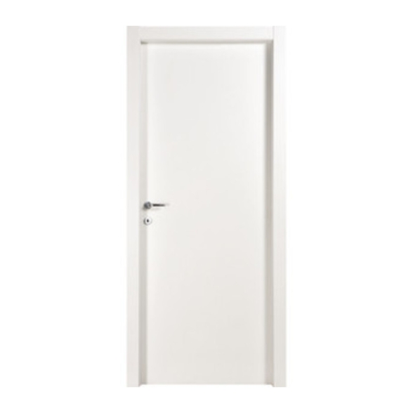 Porta reversibile a battente con telaio bianco laccato 80x210 cm