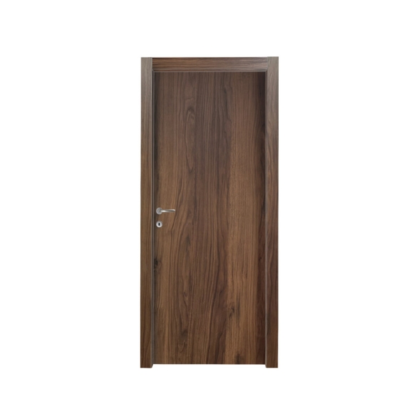Porta reversibile a battente con telaio noce quercia 60x210 cm