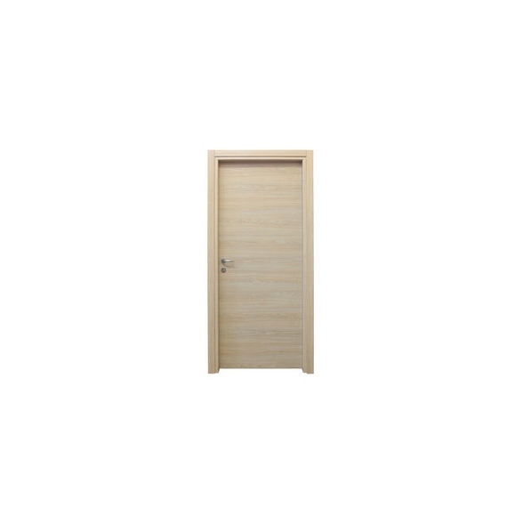 Porta reversibile a battente con telaio rovere sbiancato 80x210 cm