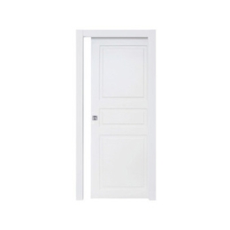 Porta scorrevole a bugna bianco Laccato 80x210 cm 