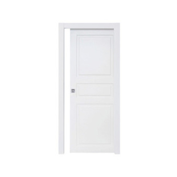 Porta scorrevole a bugna bianco Laccato 80x210 cm 