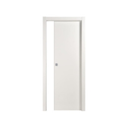 Porta scorrevole con telaio bianco laccato 80x210 cm