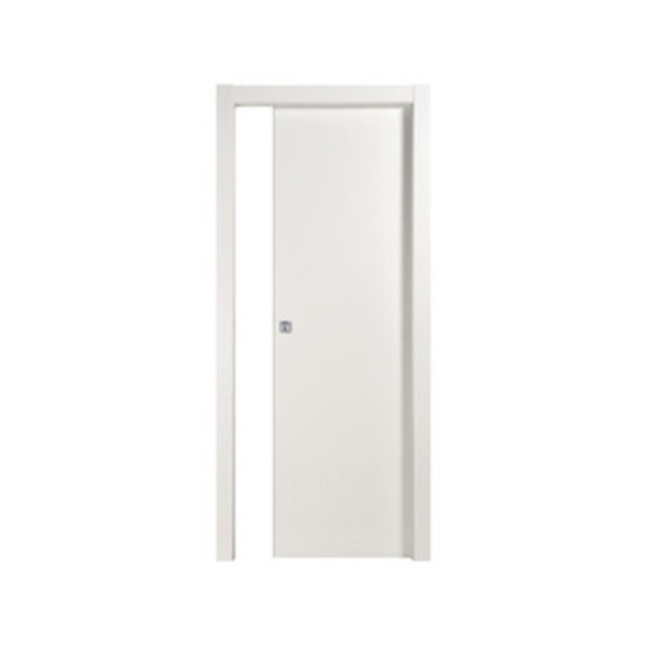 Porta scorrevole con telaio bianco laccato 80x210 cm
