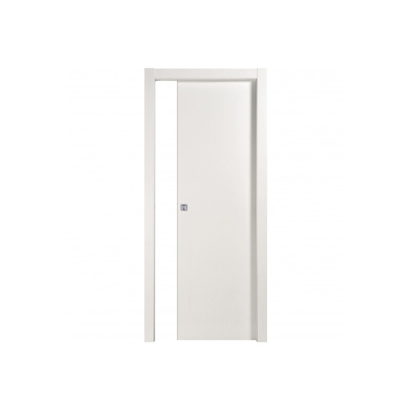 Porta scorrevole con telaio frassino bianco 60x210 cm