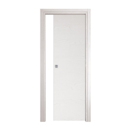 Porta scorrevole con telaio frassino bianco 90x210 cm