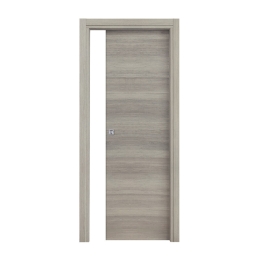 Porta scorrevole con telaio rovere grigio 90x210 cm