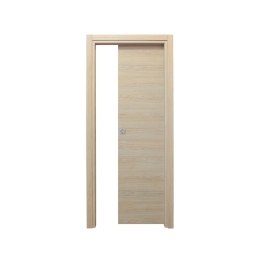Porta scorrevole con telaio rovere sbiancato 60x210 cm