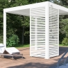 Pannello laterale con lamelle orizzontali 1M Ombréa - Bianco