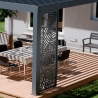 Pannello laterale decorativo da 1M per pergole Ombréa - Antracite
