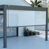 Tenda laterale manuale 4M per pergole Ombréa S2 - Antracite