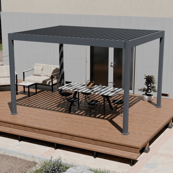 Pergola bioclimatica Ombréa motorizzata 3x4M in alluminio