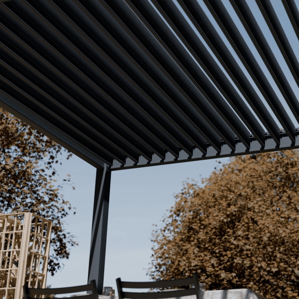 Pergola bioclimatica Ombréa motorizzata 3x6M in alluminio
