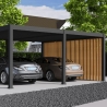 Carport Doppio Autoportante 2 Veicoli Ombréa 6x5 Antracite