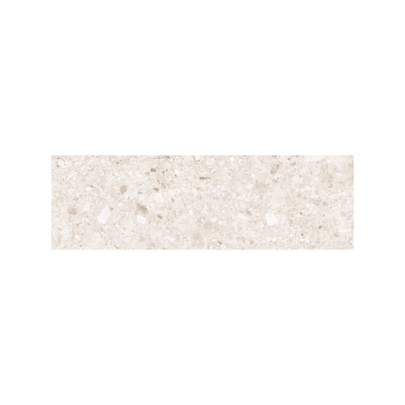 Piastrelle Da Rivestimento 25x80 Effetto Graniglia Ceppo Avorio Opaco