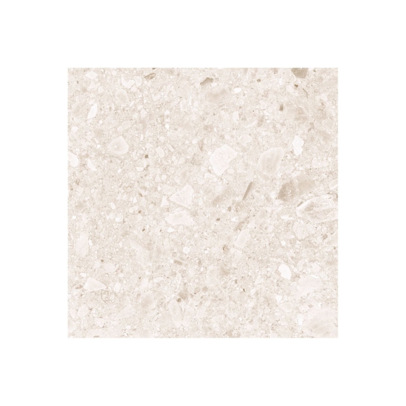 Piastrelle Da Pavimento 60x60 Effetto Graniglia Ceppo Avorio Opaco