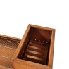 Barbecue A Legna In Acciaio Corten 47x90.5xH130 Flipper Clementi