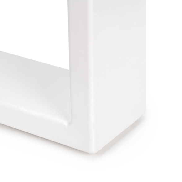 Gambe da tavolo Square rettangolari 72x80 cm in acciaio verniciato bianco