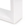 Gambe da tavolo Square rettangolari 72x80 cm in acciaio verniciato bianco