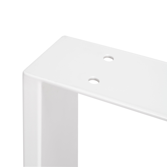 Gambe da tavolo Square rettangolari 72x80 cm in acciaio verniciato bianco