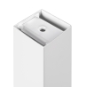 Gambe quadrate da tavolo 50x50 mm in acciaio verniciato bianco