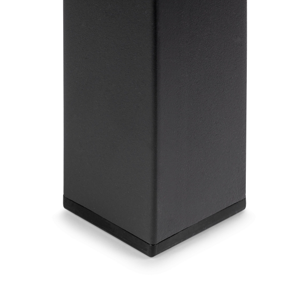 Gambe quadrate da tavolo 50x50 mm in acciaio verniciato nero
