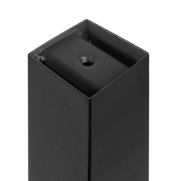 Gambe quadrate da tavolo 50x50 mm in acciaio verniciato nero