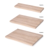 Piano d'appoggio finitura rovere per tavolo 60x20 cm in legno