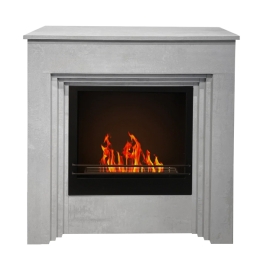 Camino a bioetanolo da terra BELLINI effetto cemento Grigio 96x35x96h