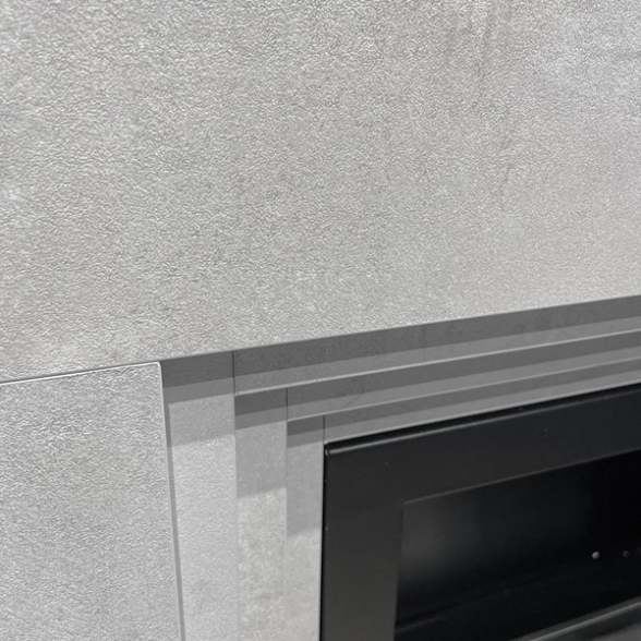 Camino a bioetanolo da terra BELLINI effetto cemento Grigio 96x35x96h