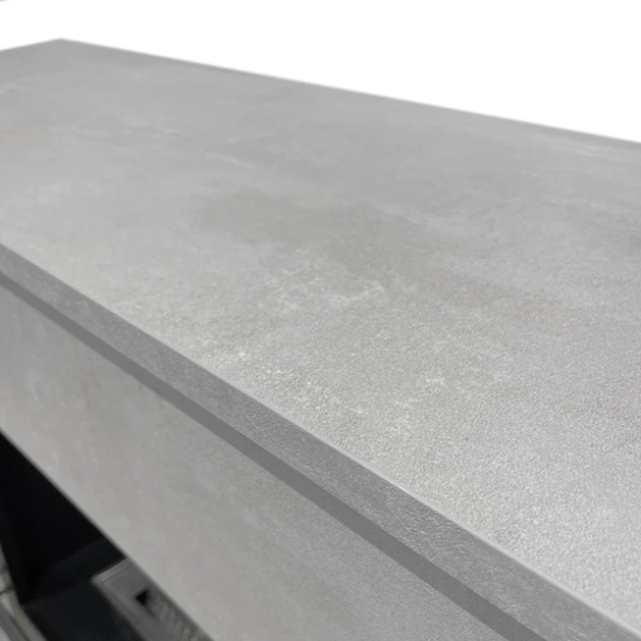 Camino a bioetanolo da terra BELLINI effetto cemento Grigio 96x35x96h