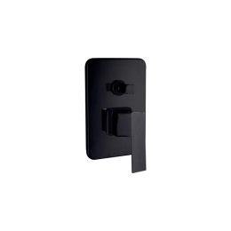 Miscelatore doccia incasso con deviatore nero opaco serie Elegant