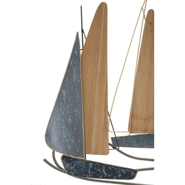 Pannello decorativo con design barche 132X3,8X76,8 cm Dark Regata