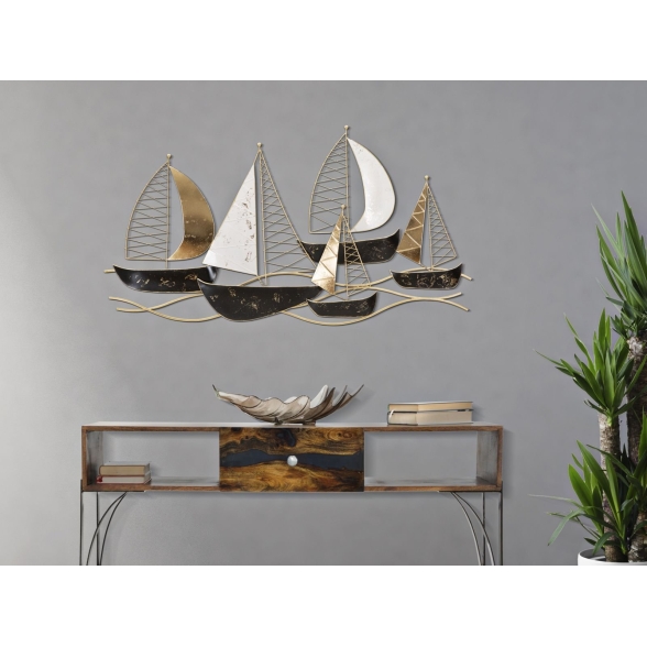 Pannello decorativo in ferro 115x5x63 cm Regata New