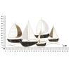 Pannello decorativo in ferro 115x5x63 cm Regata New