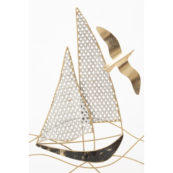 Pannello decorativo in ferro 50x3,5x50 cm Vela New