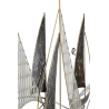 Pannello decorativo in ferro con trama barche 91x2,5x55,9 cm Veliero