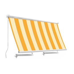 Tenda Da Sole Con Cassonetto 300x250 Gialla A Righe Sangiorgio