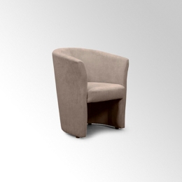 Poltrona Belize Beige – Design Moderno in Tessuto e Legno