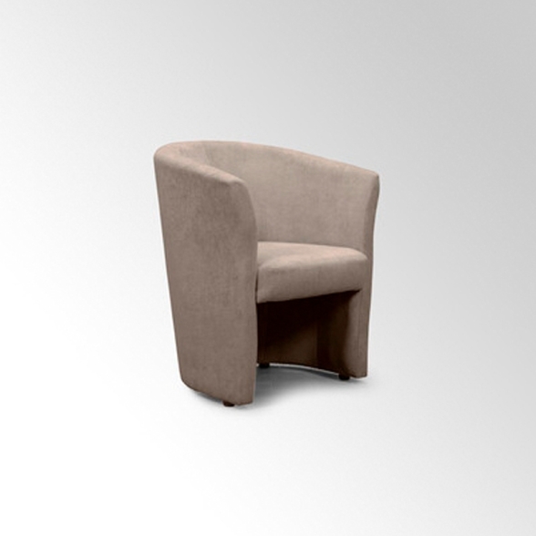 Poltrona Belize Beige – Design Moderno in Tessuto e Legno