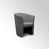 Poltrona Belize Cenere – Struttura Legno, Tessuto Resistente