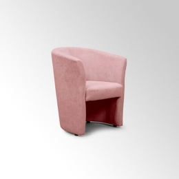 Poltrona Belize Rosa – Seduta Comoda in Legno e Tessuto