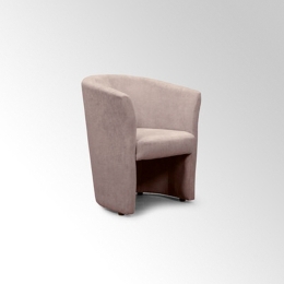 Poltrona Belize Tortora – Struttura in Legno e Tessuto