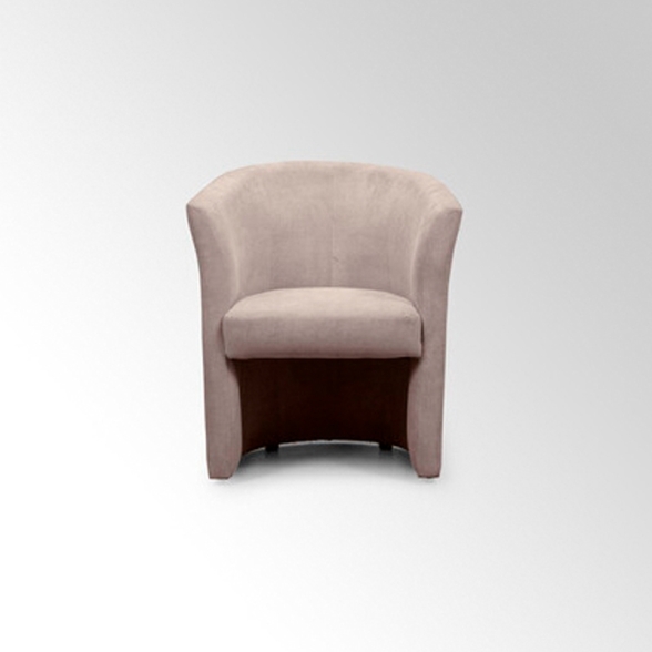 Poltrona Belize Tortora – Struttura in Legno e Tessuto