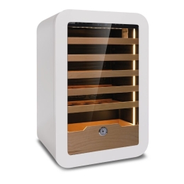 Cantinetta Vinarius 40 ventilata bianca 5 mensole legno