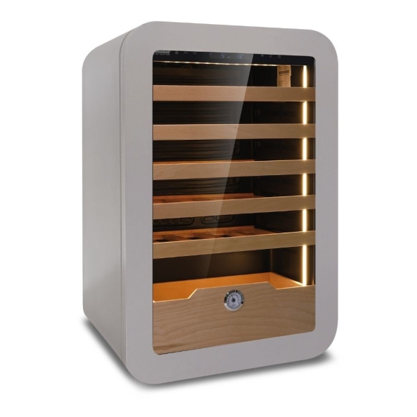 Cantinetta Vinarius 40 ventilata grigia 5 mensole legno