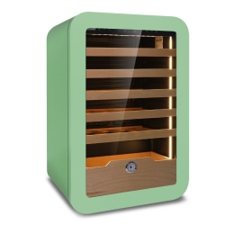 Cantinetta Vinarius 40 ventilata verde 5 mensole legno