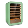 Cantinetta Vinarius 40 ventilata verde 5 mensole legno